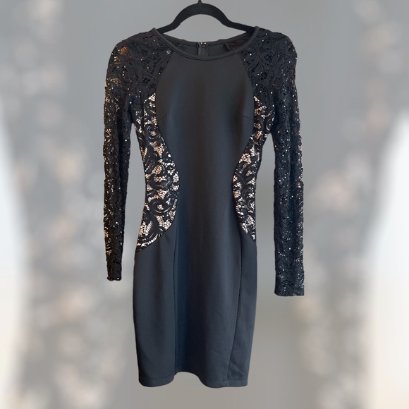 Juniors IN San Francisco Black Formal Dress - Picture 1 of 3